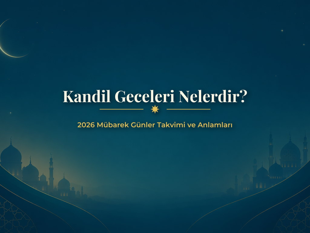 Kandil Geceleri Nelerdir? 2026 Mübarek Günler Takvimi ve Anlamları