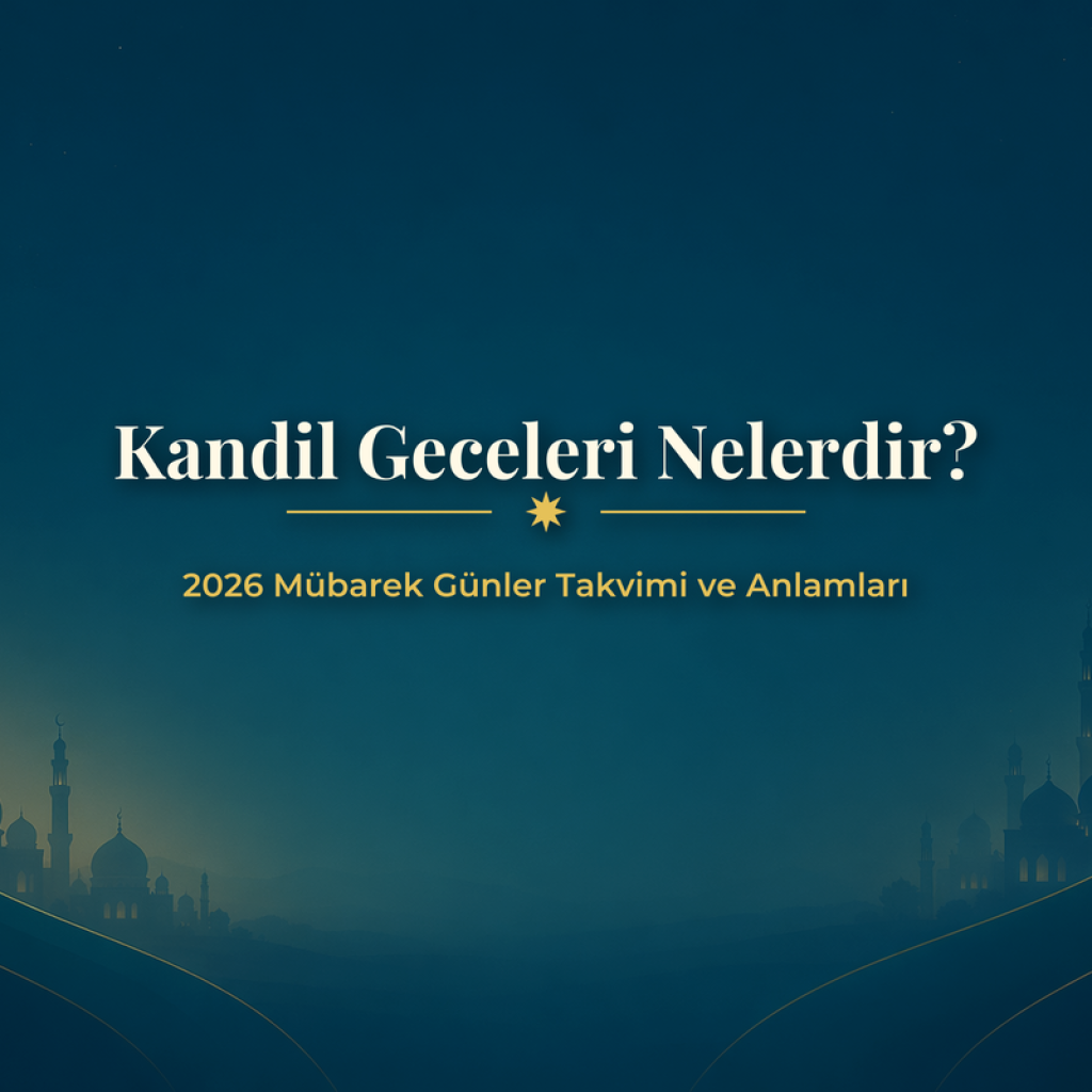 Kandil Geceleri Nelerdir? 2026 Mübarek Günler Takvimi ve Anlamları